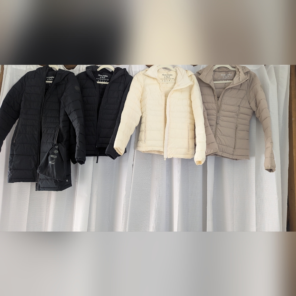 Abercrombie & Fitch Packable Puffer Jacket Bundle